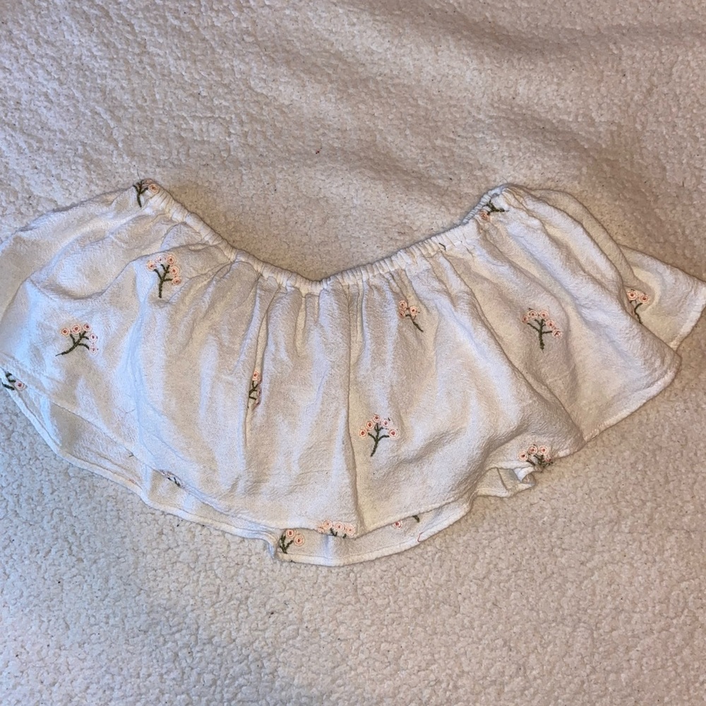 Zara off shoulder crop top